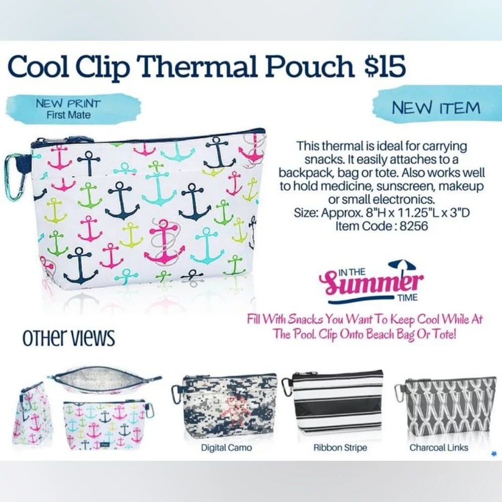 🏖 Thirtyone Owl Cool Clip Thermal Pouch